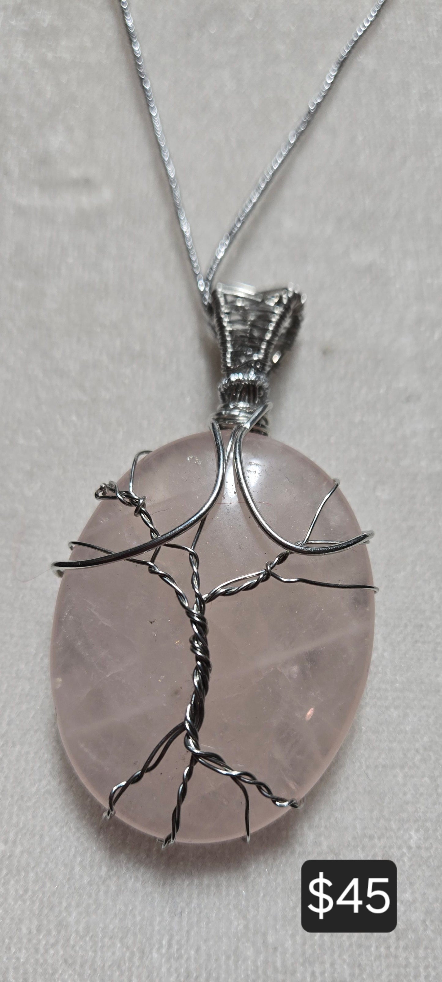 Tree of life Rose Quartz